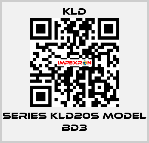 Series KLD20S Model BD3 KLD