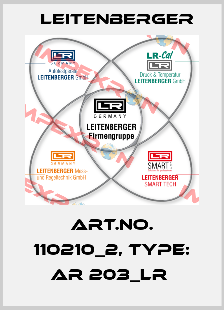 Art.No. 110210_2, Type: AR 203_LR  Leitenberger