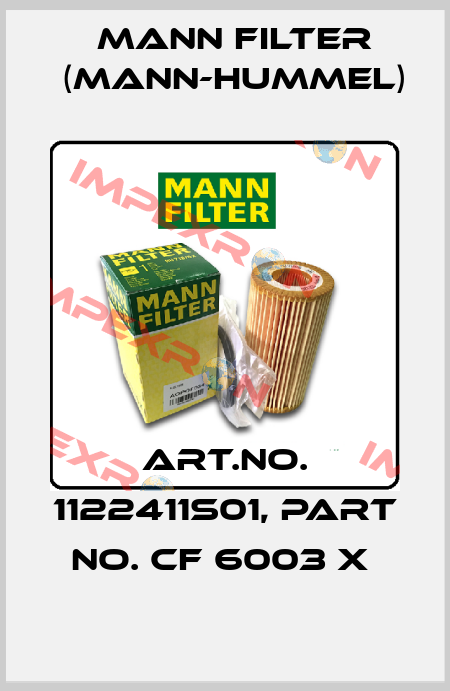 Art.No. 1122411S01, Part No. CF 6003 x  Mann Filter (Mann-Hummel)