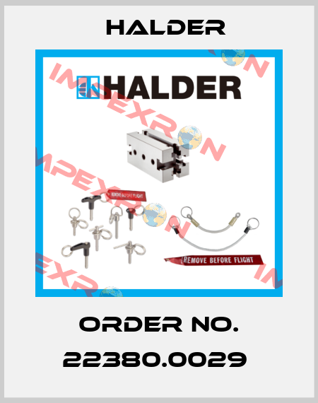 Order No. 22380.0029  Halder