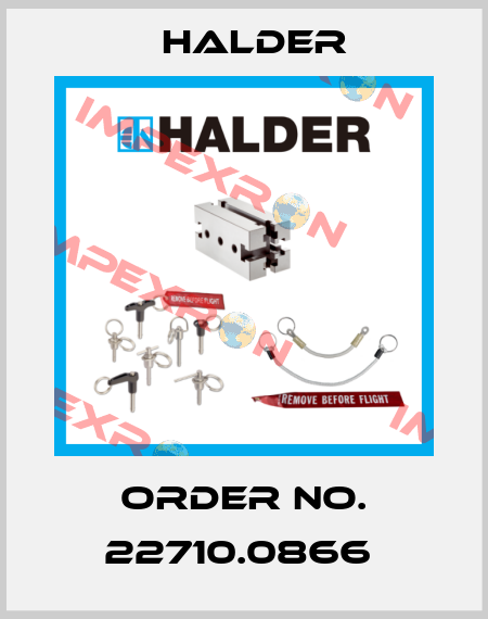 Order No. 22710.0866  Halder