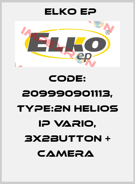 Code: 209990901113, Type:2N Helios IP Vario, 3x2button + camera  Elko EP