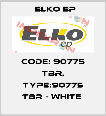 Code: 90775 TBR, Type:90775 TBR - white  Elko EP