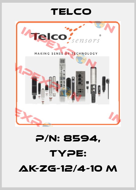 p/n: 8594, Type: AK-ZG-12/4-10 m Telco