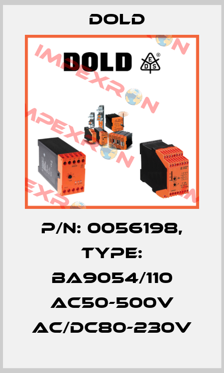 p/n: 0056198, Type: BA9054/110 AC50-500V AC/DC80-230V Dold