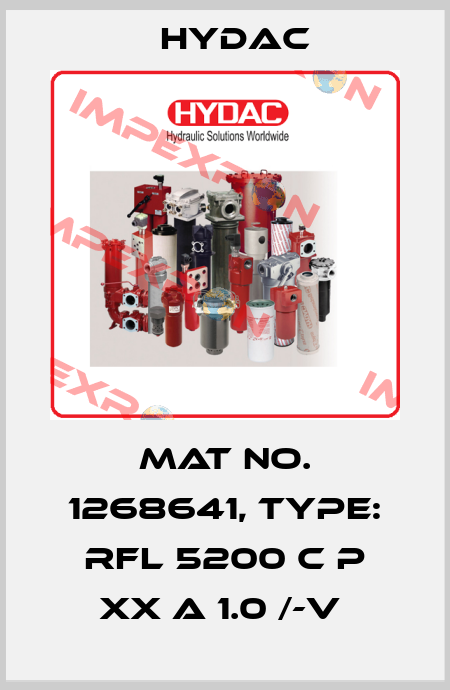 Mat No. 1268641, Type: RFL 5200 C P XX A 1.0 /-V  Hydac