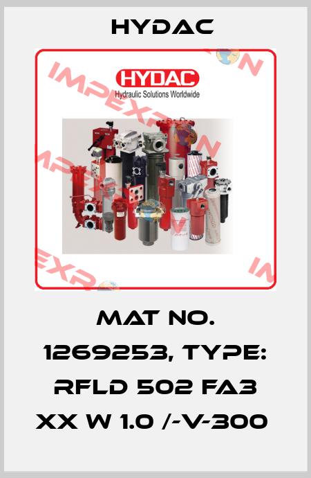 Mat No. 1269253, Type: RFLD 502 FA3 XX W 1.0 /-V-300  Hydac