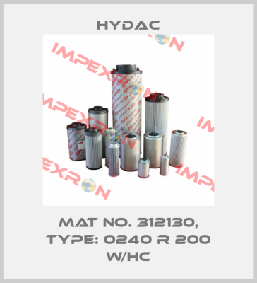 Mat No. 312130, Type: 0240 R 200 W/HC Hydac