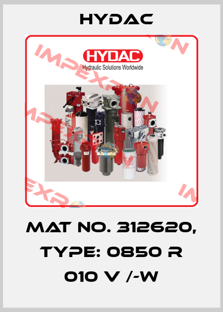 Mat No. 312620, Type: 0850 R 010 V /-W Hydac