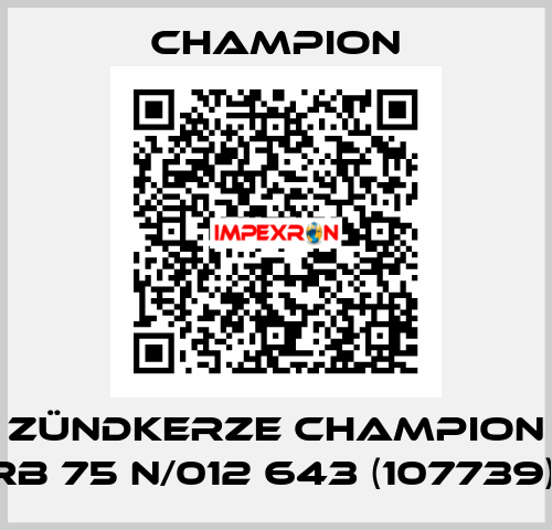 Zündkerze CHAMPION RB 75 N/012 643 (107739)  Champion