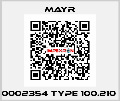 0002354 TYPE 100.210  Mayr