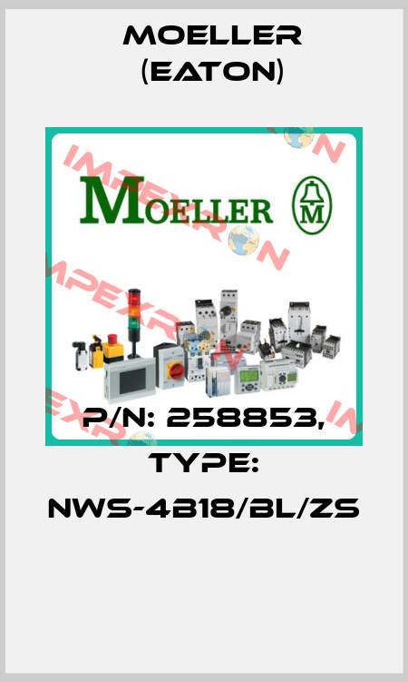 P/N: 258853, Type: NWS-4B18/BL/ZS  Moeller (Eaton)