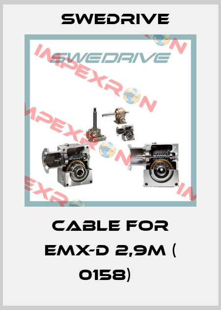 Cable for EMX-D 2,9m ( 0158)   Swedrive
