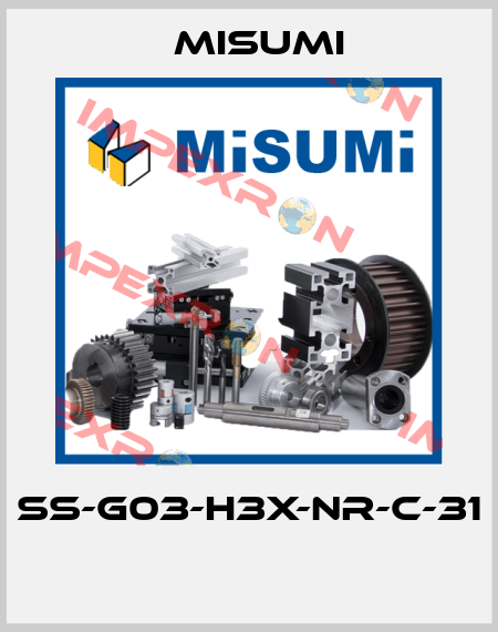 SS-G03-H3X-NR-C-31  Misumi