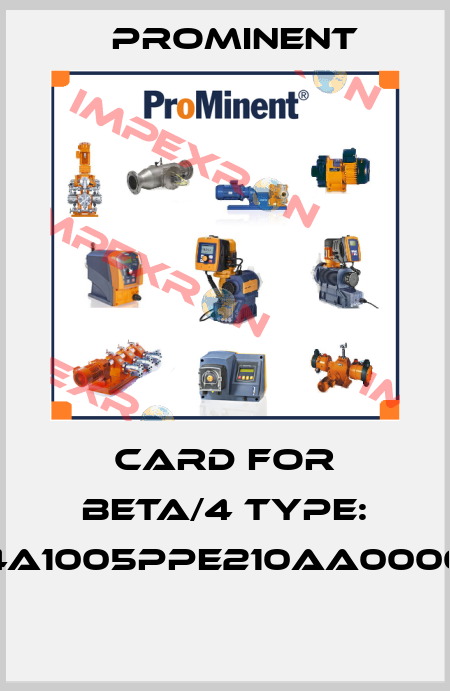 Card for BETA/4 Type: BT4A1005PPE210AA000000  ProMinent