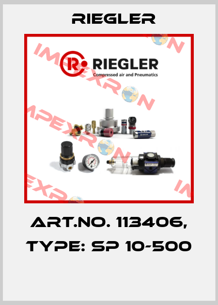 Art.No. 113406, Type: SP 10-500  Riegler