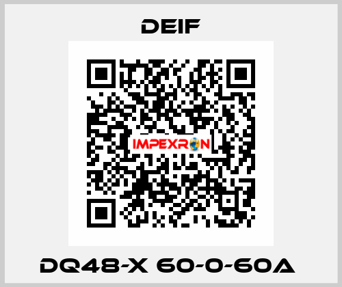 DQ48-X 60-0-60A  Deif