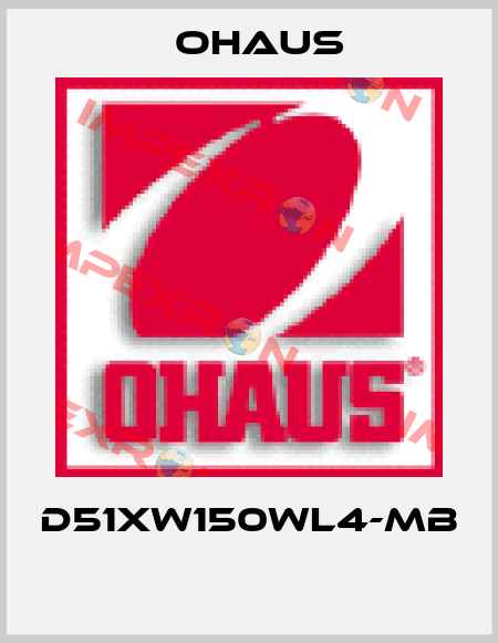 D51XW150WL4-MB  Ohaus