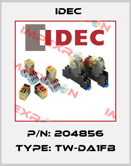 P/N: 204856 Type: TW-DA1FB Idec