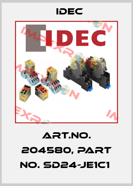 Art.No. 204580, Part No. SD24-JE1C1  Idec