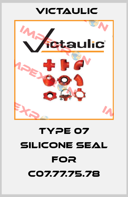 Type 07 silicone seal for C07.77.75.78 Victaulic