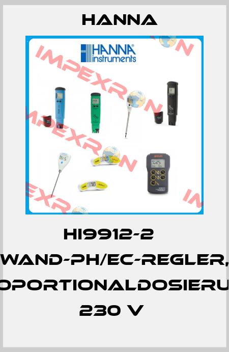 HI9912-2   WAND-PH/EC-REGLER, PROPORTIONALDOSIERUNG, 230 V  Hanna