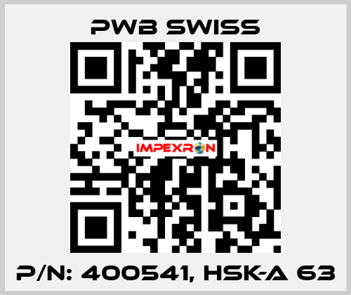 P/N: 400541, HSK-A 63 PWB Swiss