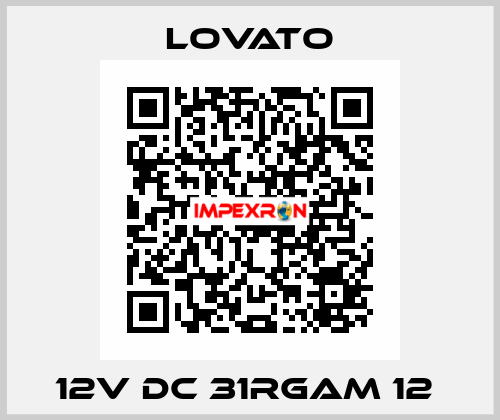 12V DC 31RGAM 12  Lovato