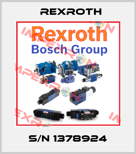 S/N 1378924 Rexroth