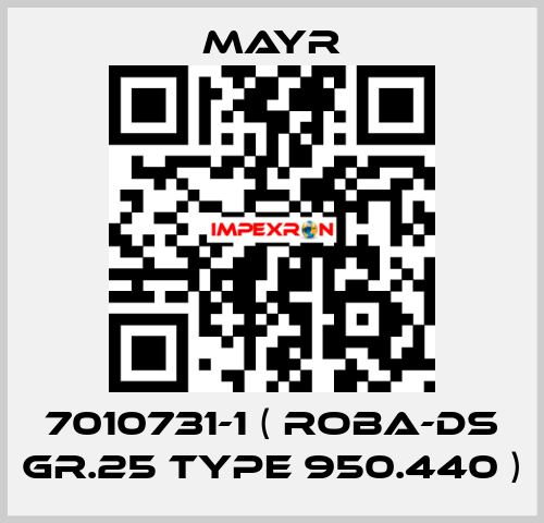 7010731-1 ( ROBA-DS Gr.25 Type 950.440 ) Mayr