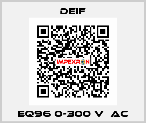 EQ96 0-300 V  AC Deif