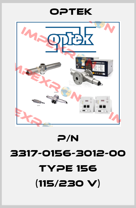 p/n 3317-0156-3012-00 type 156 (115/230 V) Optek