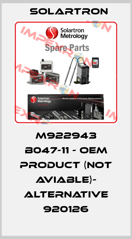 M922943 B047-11 - OEM product (not aviable)- alternative 920126 Solartron