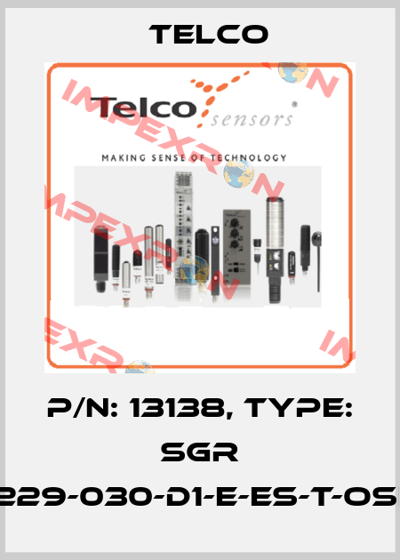 p/n: 13138, Type: SGR 15-229-030-D1-E-ES-T-OSE-5 Telco