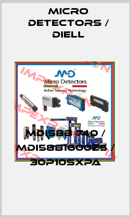 MDI58B 740 / MDI58B1600Z5 / 30P10SXPA
 Micro Detectors / Diell