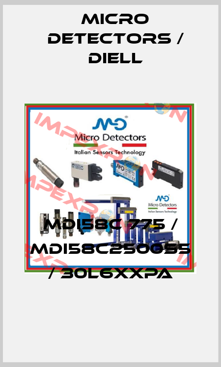 MDI58C 775 / MDI58C2500S5 / 30L6XXPA
 Micro Detectors / Diell