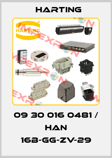 09 30 016 0481 / Han 16B-gg-ZV-29 Harting