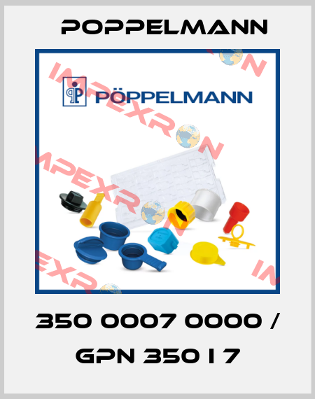 350 0007 0000 / GPN 350 I 7 Poppelmann