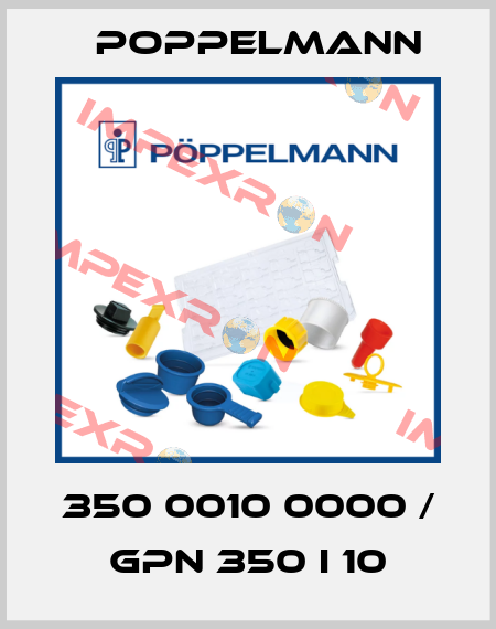 350 0010 0000 / GPN 350 I 10 Poppelmann