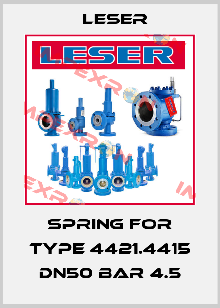 spring for Type 4421.4415 Dn50 bar 4.5 Leser