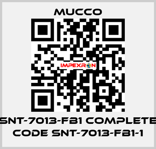 SNT-7013-FB1 complete code SNT-7013-FB1-1 mucco