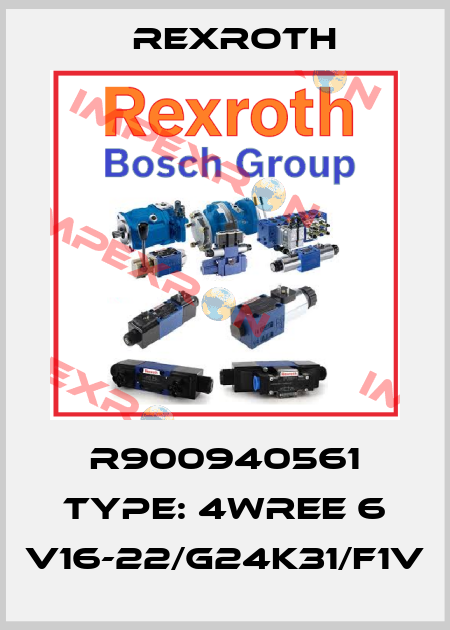 R900940561 TYPE: 4WREE 6 V16-22/G24K31/F1V Rexroth