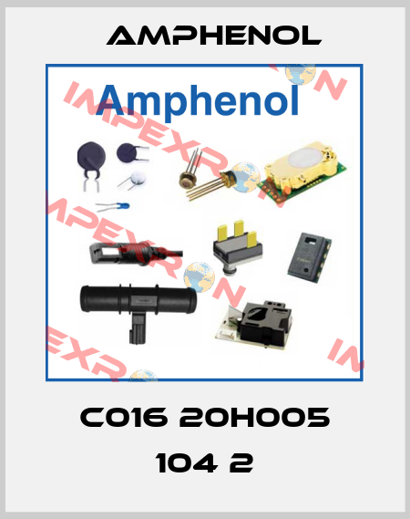 C016 20H005 104 2 Amphenol