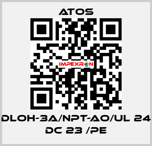 DLOH-3A/NPT-AO/UL 24 DC 23 /PE Atos