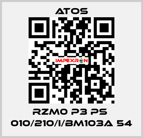 RZM0 P3 PS  010/210/I/BM103A 54 Atos