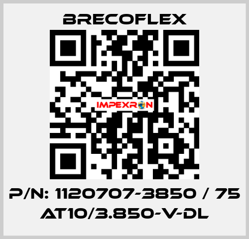 P/N: 1120707-3850 / 75 AT10/3.850-V-DL Brecoflex