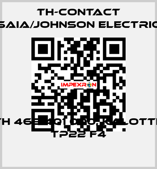 TH 465 401 000, Kalotte TP22 F4 TH-Contact (Saia/Johnson Electric)