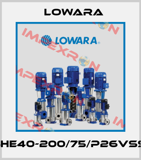 ESHE40-200/75/P26VSSA Lowara