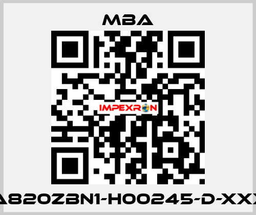 MBA820ZBN1-H00245-D-XXXXX MBA