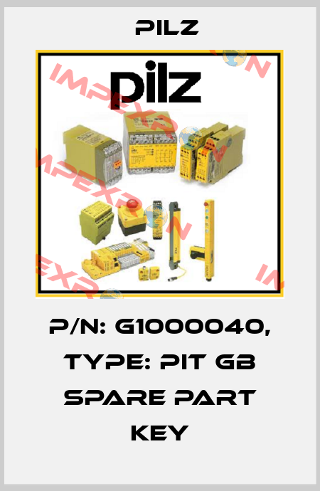 p/n: G1000040, Type: PIT gb spare part key Pilz